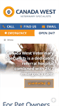 Mobile Screenshot of canadawestvets.com